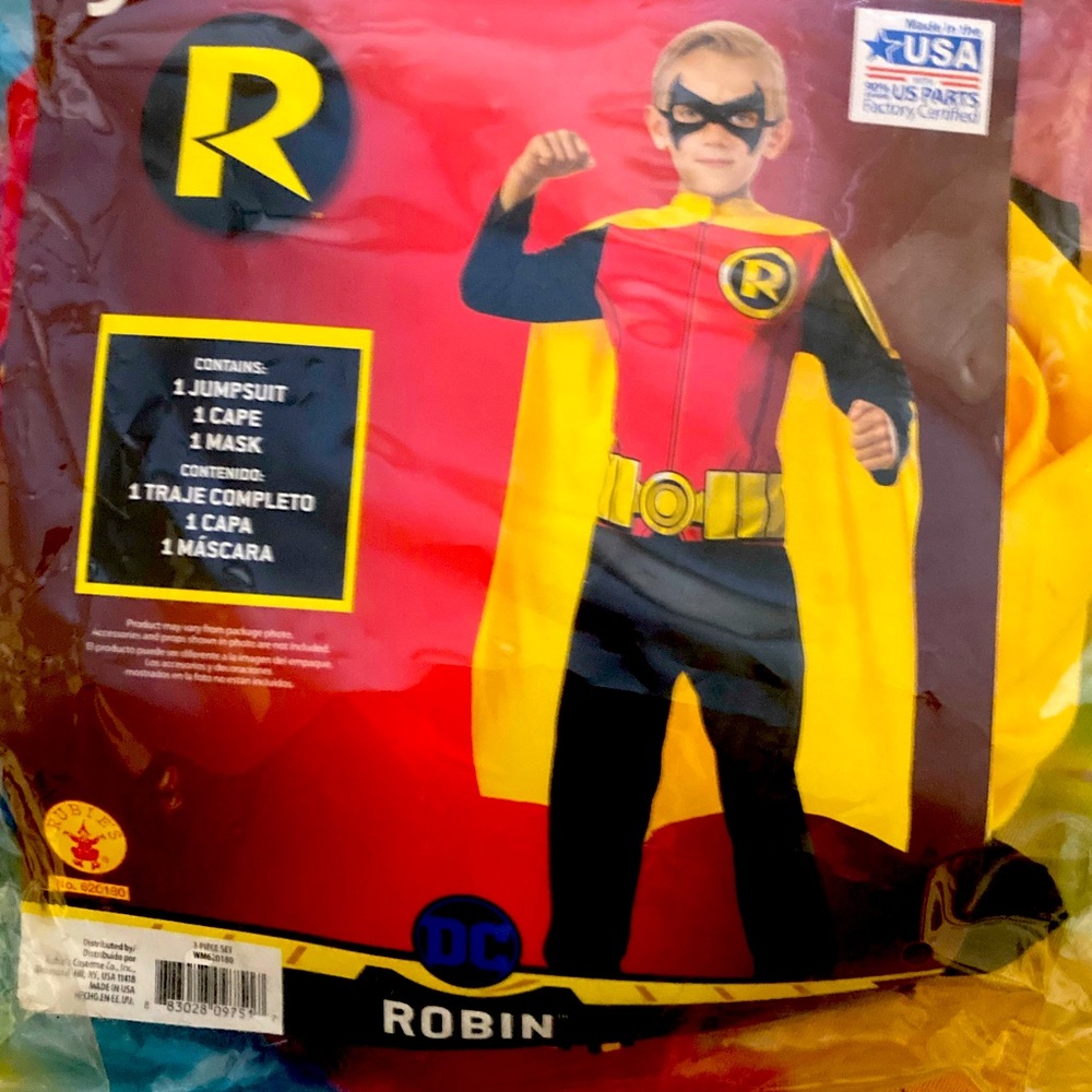 Robin Size 4-6 Halloween Costume